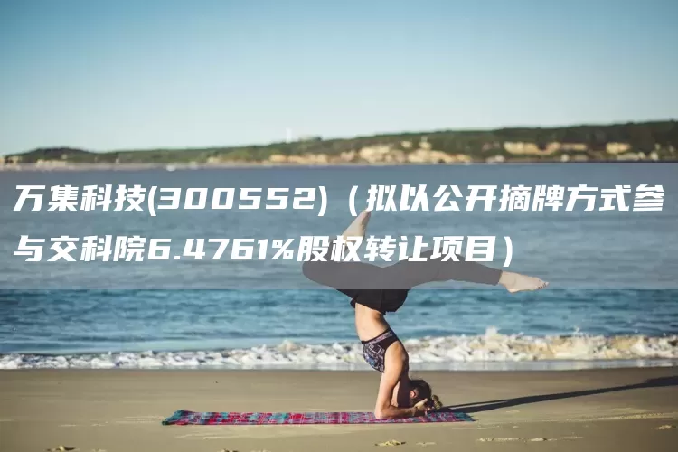 万集科技(300552)（拟以公开摘牌方式参与交科院6.4761%股权转让项目）(图1)