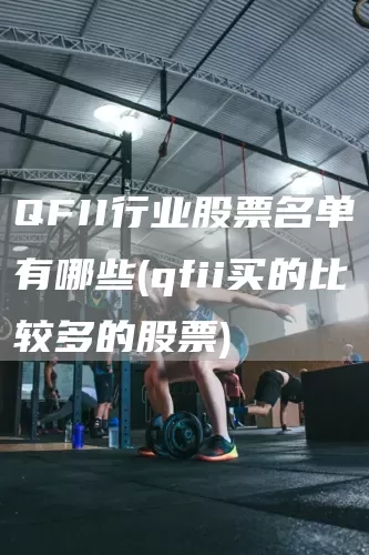 QFII行业股票名单有哪些(qfii买的比较多的股票)(图1)