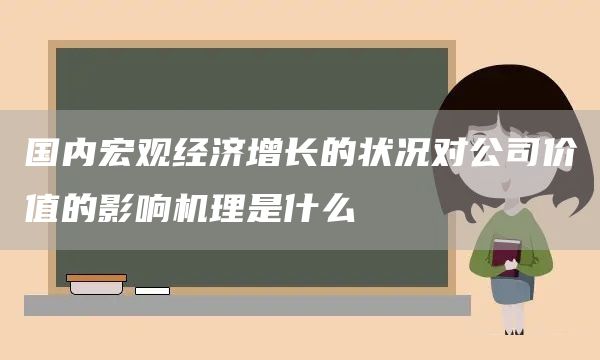 国内宏观经济增长的状况对公司价值的影响机理是什么(图1)