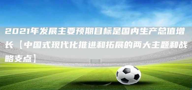 2021年发展主要预期目标是国内生产总值增长【中国式现代化推进和拓展的两大主题和战略支点】(图1)