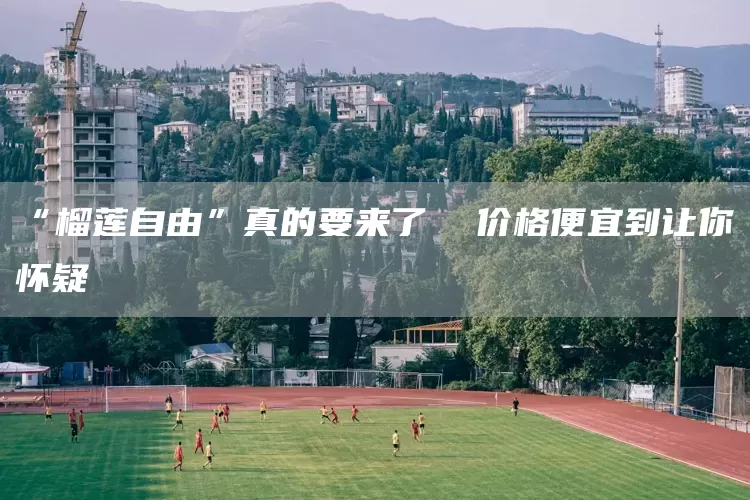 “榴莲自由”真的要来了  价格便宜到让你怀疑(图1)