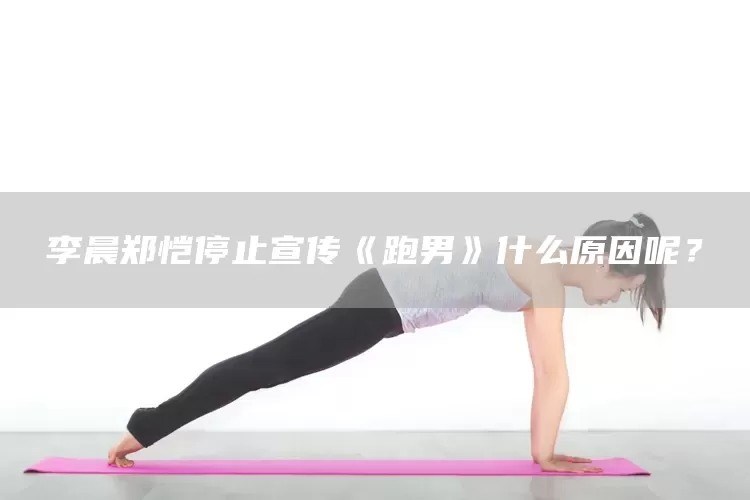 李晨郑恺停止宣传《跑男》什么原因呢？(图1)
