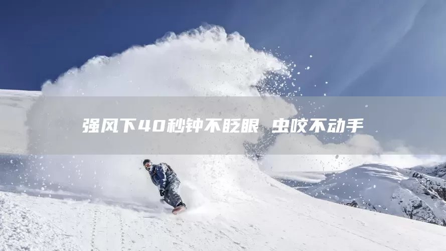 强风下40秒钟不眨眼 虫咬不动手(图1)