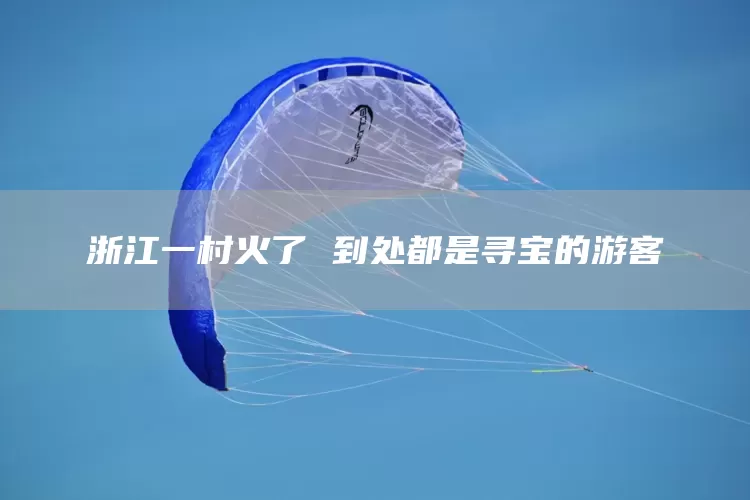 浙江一村火了 到处都是寻宝的游客(图1)