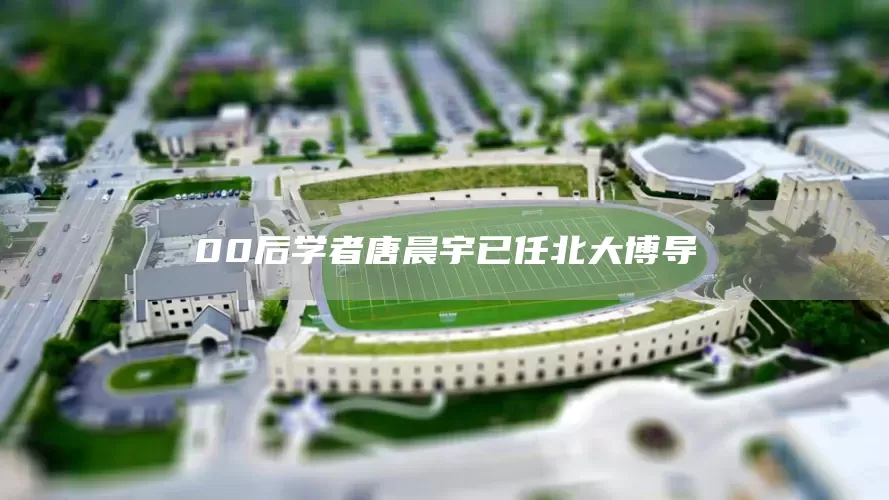 00后学者唐晨宇已任北大博导(图1) 00后学者唐晨宇已任北大博导(图1)