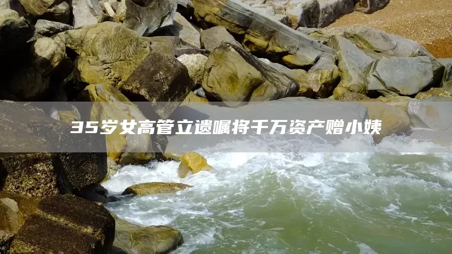35岁女高管立遗嘱将千万资产赠小姨(图1)
