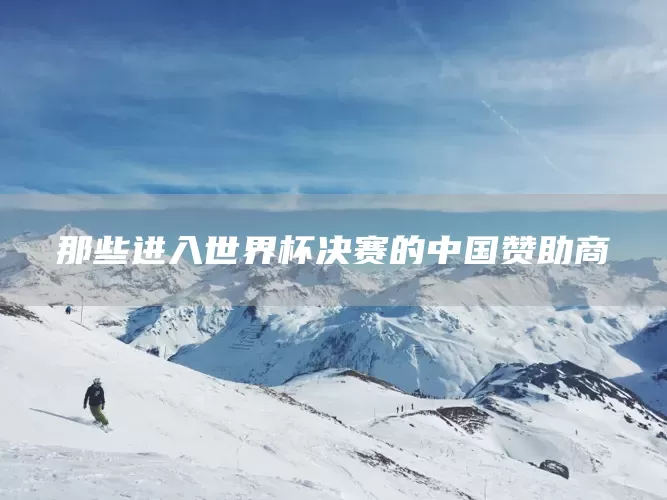 那些进入世界杯决赛的中国赞助商(图1) 那些进入世界杯决赛的中国赞助商(图1)