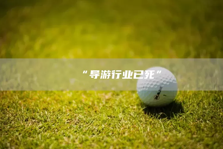 “导游行业已死”(图1)